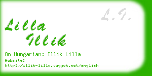 lilla illik business card